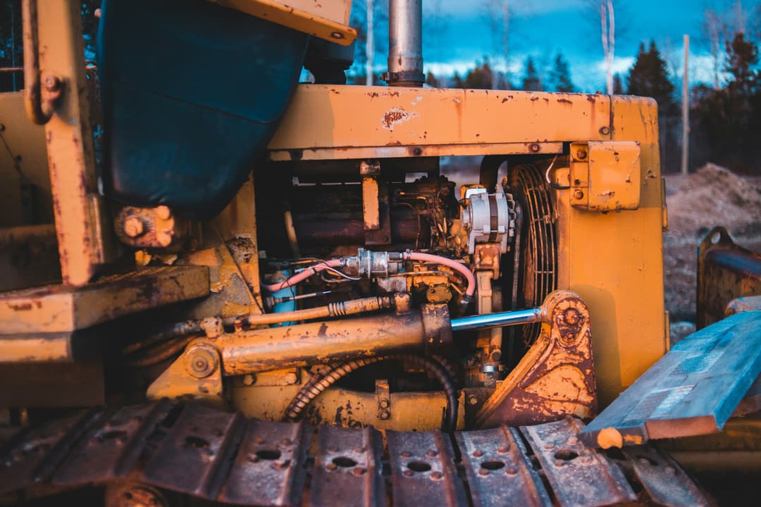 Industrial parts staging and inspection.